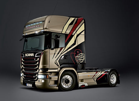 Kit de construcción de maquetas de camiones Italeri - 3930 scania r730 streamline - equipo quimera - plástico - 1:24 - fabricación de modelos