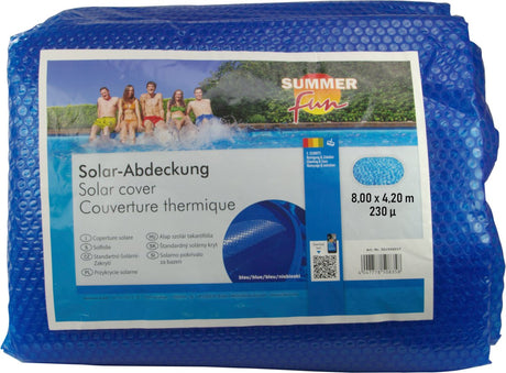 Summer fun summer - fun - cubierta de piscina de verano - solar - ovalada - 800x420 - cm - pe - azul