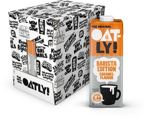 ¡Avena! avena avena edición barista sabor caramelo - 6 piezas - (6l) - leche vegetal de larga duración - caramelo barista - paquete económico