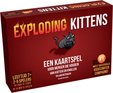 Gatitos explosivos edición original - juego de cartas lleno de emoción y humor - 2 a 5 jugadores - a partir de 7 años