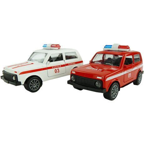 Jeep policía Aro con retroceso 11cm colores surtidos