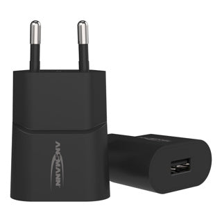 Bloque cargador de teléfono Ansmann USB-A negro | 4 piezas