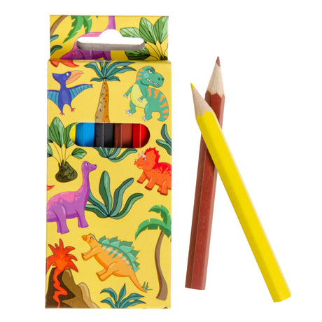 Lápices de colores Duckiez dinosaurio, 6 uds.