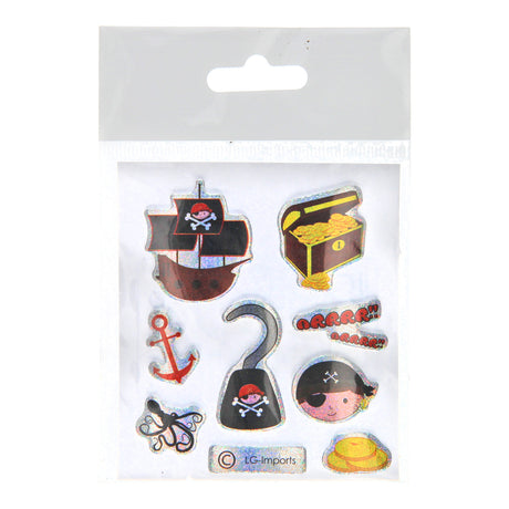 Duckiez pegatinas piratas brillantes