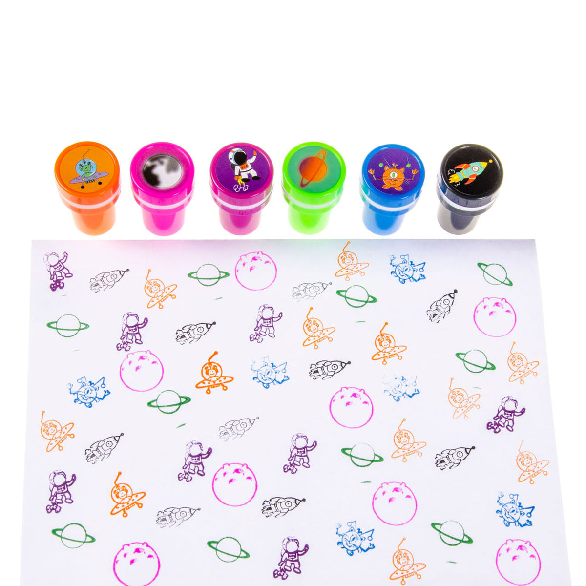 Sello de viaje espacial Duckiez