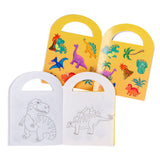 Libro para colorear Duckiez con pegatinas de dinosaurios