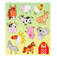 Hoja de pegatinas Duckiez animales de granja