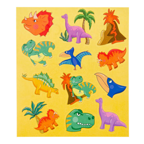 Hoja de pegatinas Duckiez dinosaurio, 12 uds.