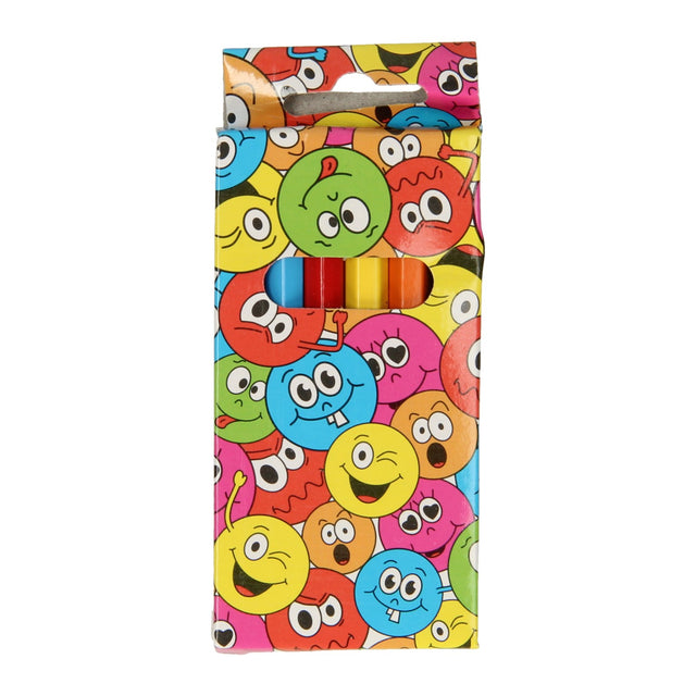 Lápices de colores Duckiez cara sonriente, 6 uds.