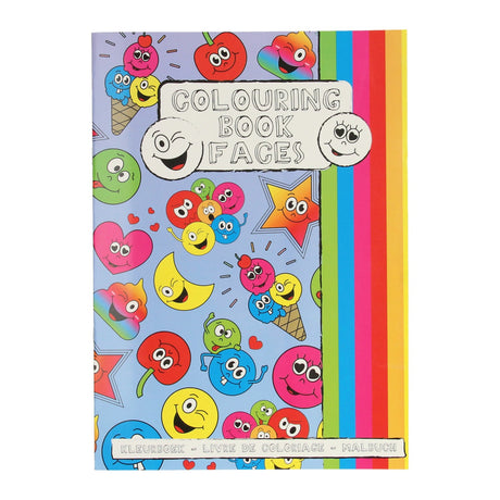 Libro para colorear Duckiez con hoja de pegatinas de cara sonriente