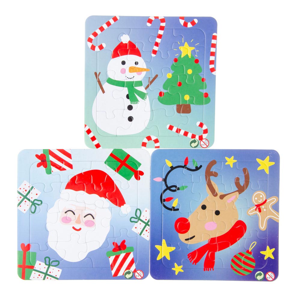 Mini puzle navideño Duckiez, 16 piezas.