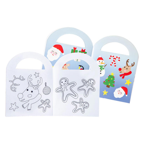 Libro para colorear Duckiez con pegatinas navideñas