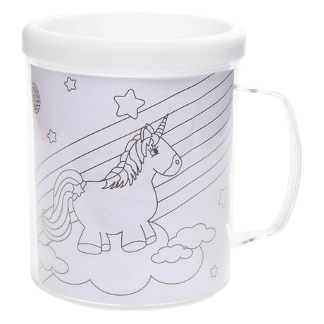 Duckiez colorea tu propia taza unicornio 10 cm | 36 piezas