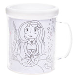 Colorea tu propia taza de sirena