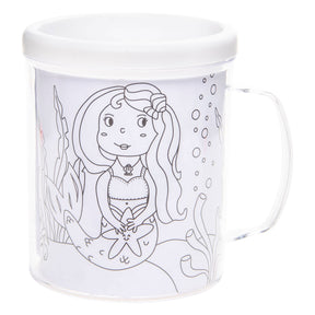 Colorea tu propia taza de sirena