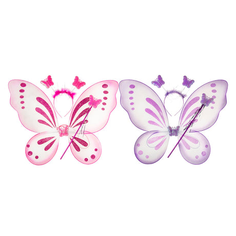 Alas de mariposa Duckiez con tiara de varita mágica