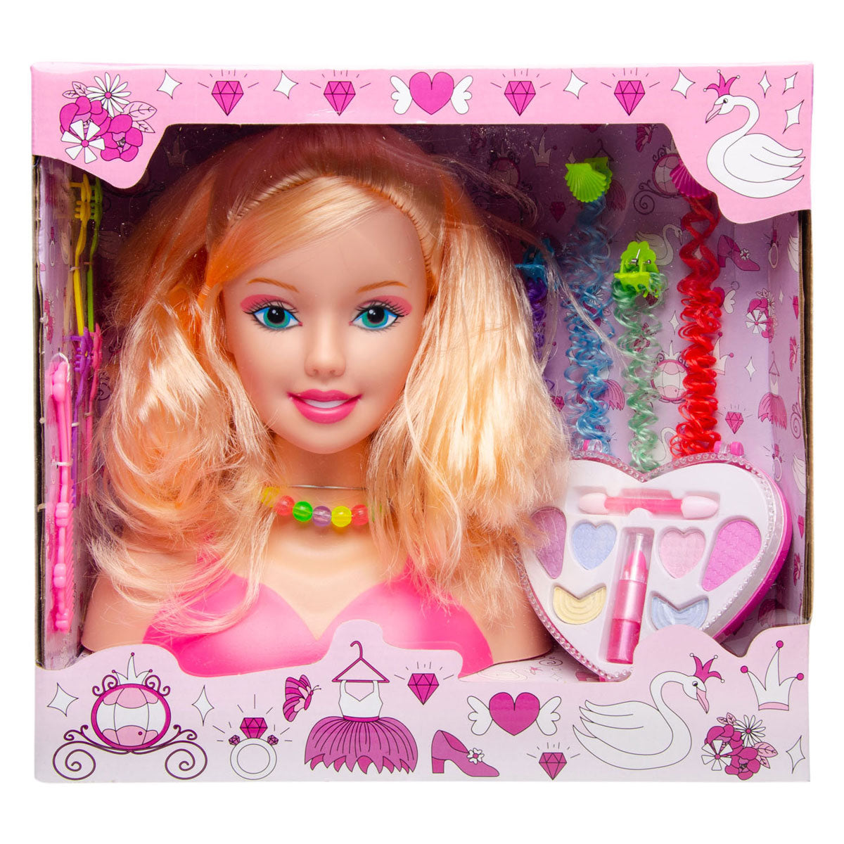 Cabello rubio de maquillaje duckiez pop rubio