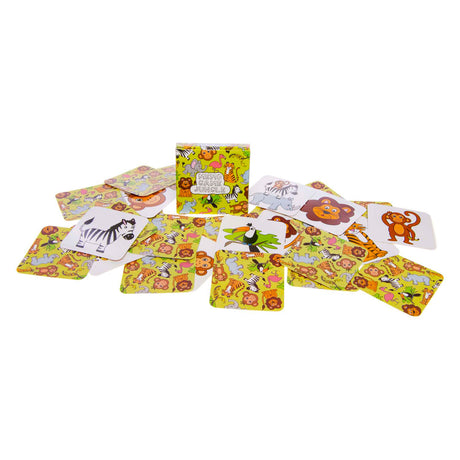 Duckiez mini juego de memoria animales salvajes, 28 cartas