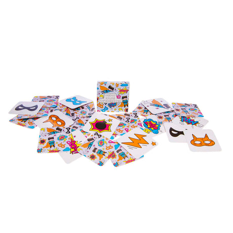 Duckiez mini juego de notas superhéroes, 28 cartas