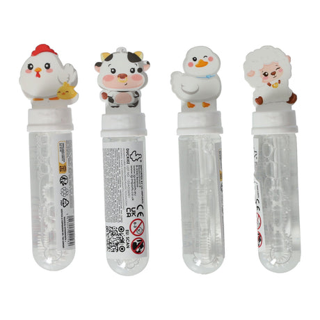 Mini soplador de burbujas Duckiez animales de granja - 24 uds.