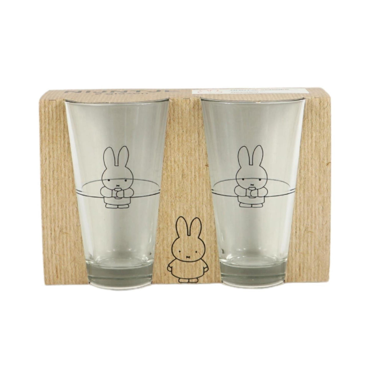 Juego de vasos para trago largo Miffy 2 piezas 330ml