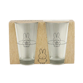 Juego de vasos para trago largo Miffy 2 piezas 330ml