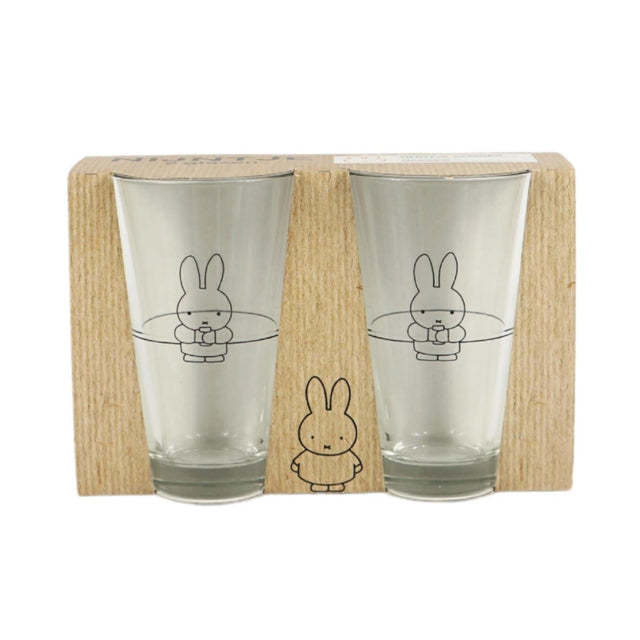 Juego de vasos para trago largo Miffy 2 piezas 330ml