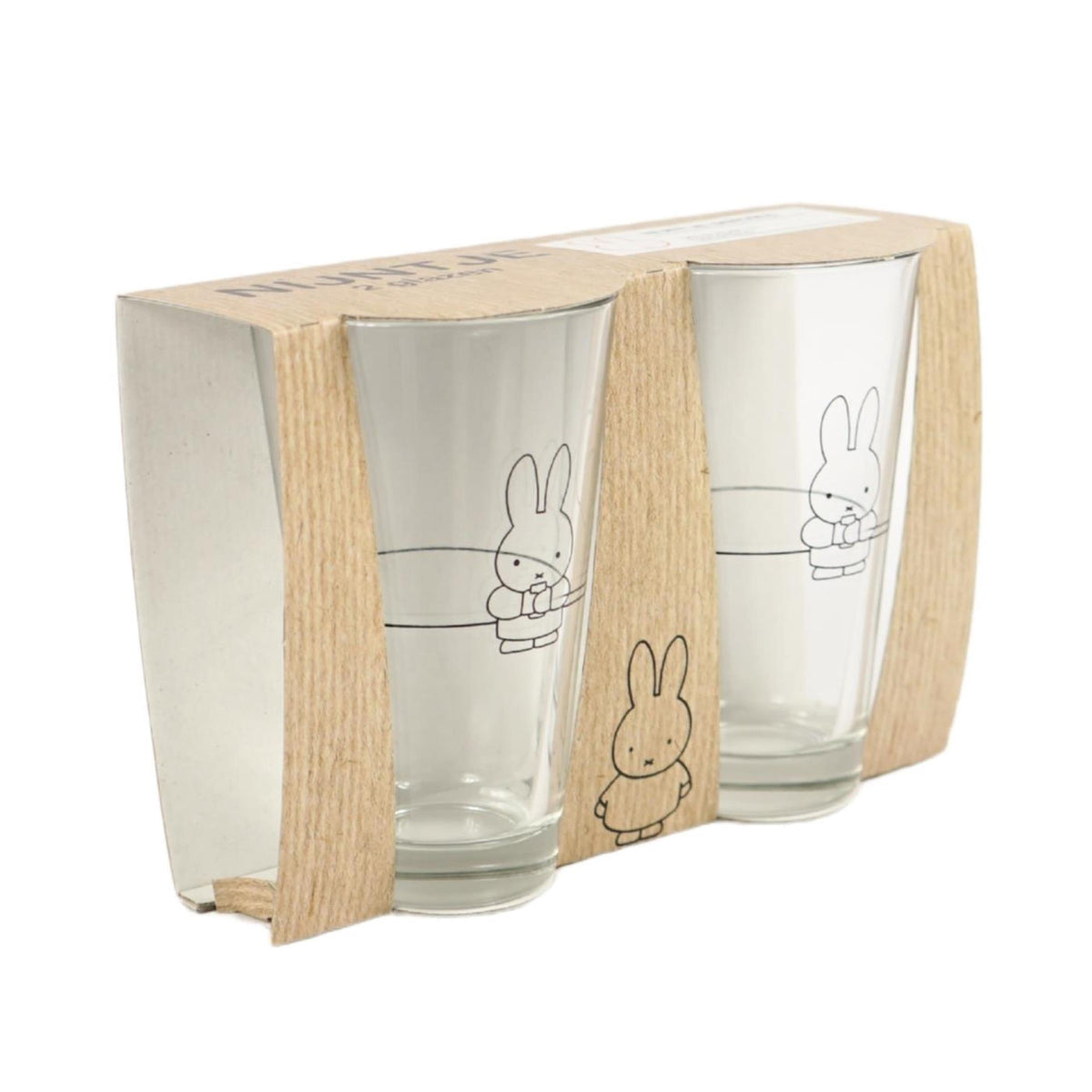 Juego de vasos para trago largo Miffy 2 piezas 330ml