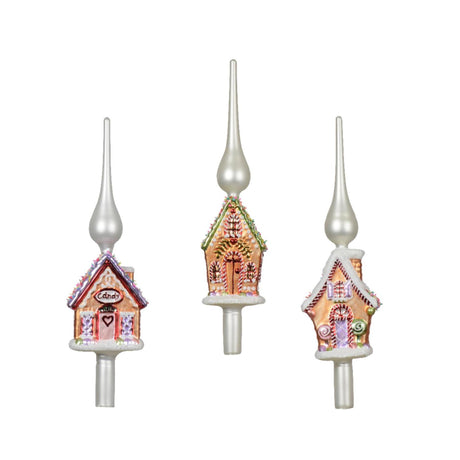 Decoris pico casita de jengibre de cristal 8,2x4m6x31cm