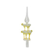 Torre de cóctel Decoris Peak de cristal 31cm amarillo-verde