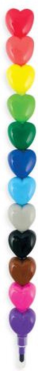 Ooly - corazón a corazón - crayones apilables - 12 colores en 1