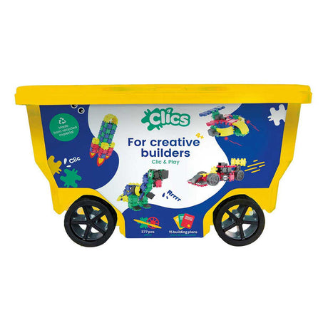 Bloques de construcción Clics Roller Box - Juego de construcción 15 en 1