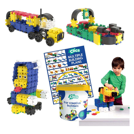 Bloques de construcción Clics - set de construcción 10en1