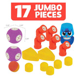 Blockaroo bloques magnéticos de espuma animales, 17 uds.