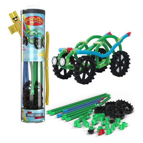 Varillas de construcción flexibles Clics spaghettiez bendy buggy, 34 uds.