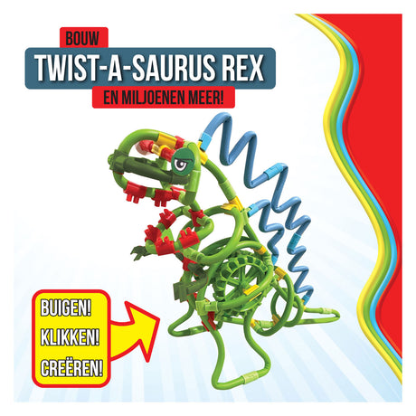 Varillas de construcción flexibles Spaghetteez twist-a-saurus rex, 64 uds.