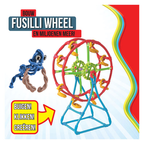 Clics spaghettiez fusilli noria varillas de construcción flexibles, 46 uds.
