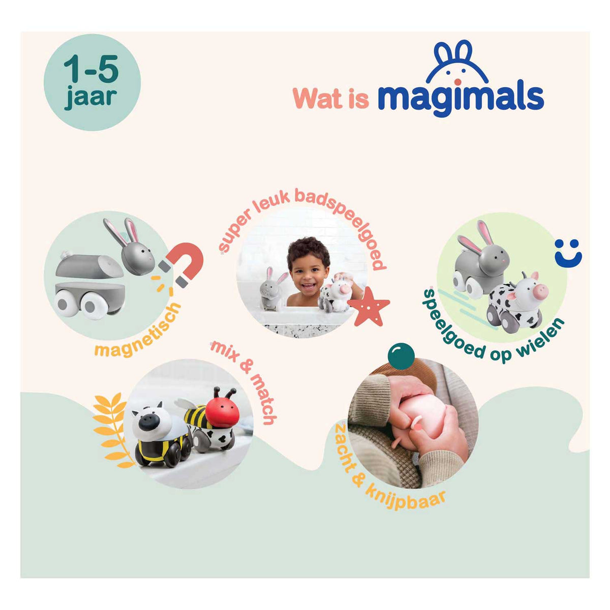 Caja granja con ruedas Clics magimals - 6 uds.