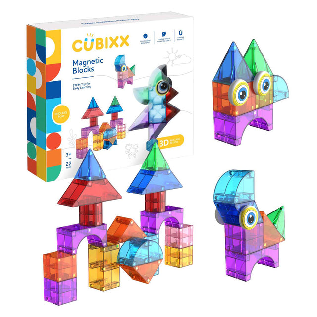 Juguetes de construcción magnéticos Clics cubixx - 22 uds.