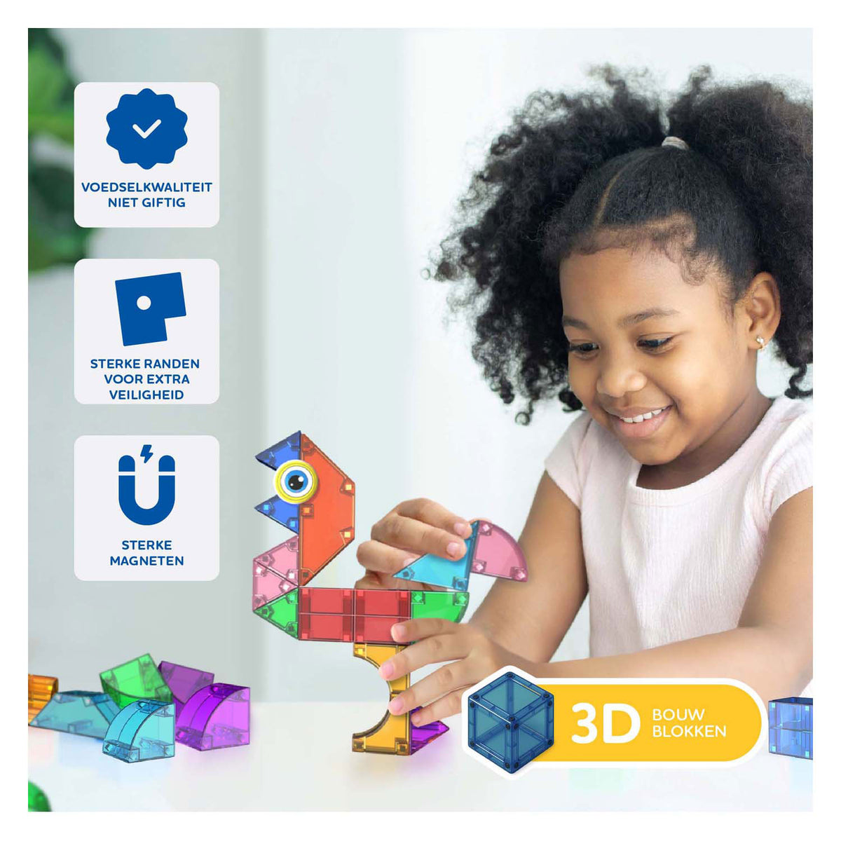 Juguetes de construcción magnéticos Clics cubixx - 22 uds.