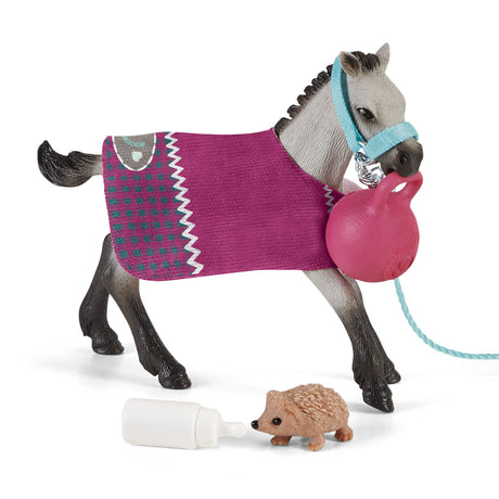 Schleich club de caballos divertido con potro 42534