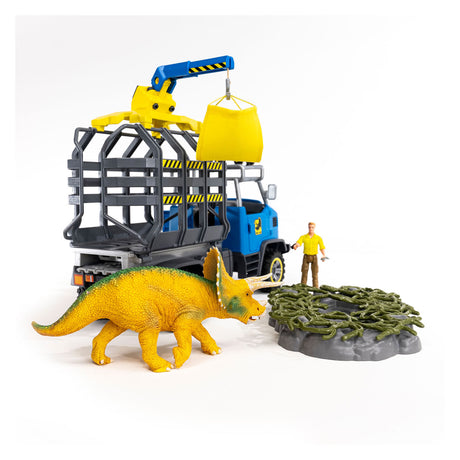 Dinosaurio Schleich - misión del camión de dinosaurios - juguetes dino - juguetes infantiles para niños y niñas - de 4 a 12 años 42565