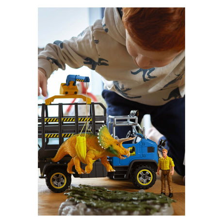 Dinosaurio Schleich - misión del camión de dinosaurios - juguetes dino - juguetes infantiles para niños y niñas - de 4 a 12 años 42565