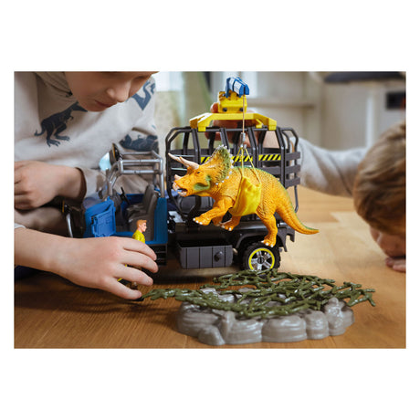 Dinosaurio Schleich - misión del camión de dinosaurios - juguetes dino - juguetes infantiles para niños y niñas - de 4 a 12 años 42565