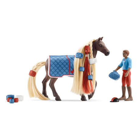 Schleich club de caballos set de iniciación leo rocky 42586