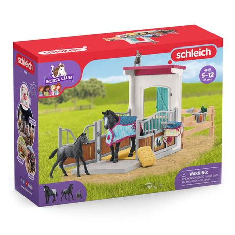 Caja para caballos Schleich Horse Club con yegua y potro - 42611