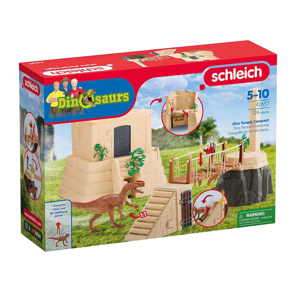 Schleich dinosaurios conquista del templo de los dinosaurios 42657