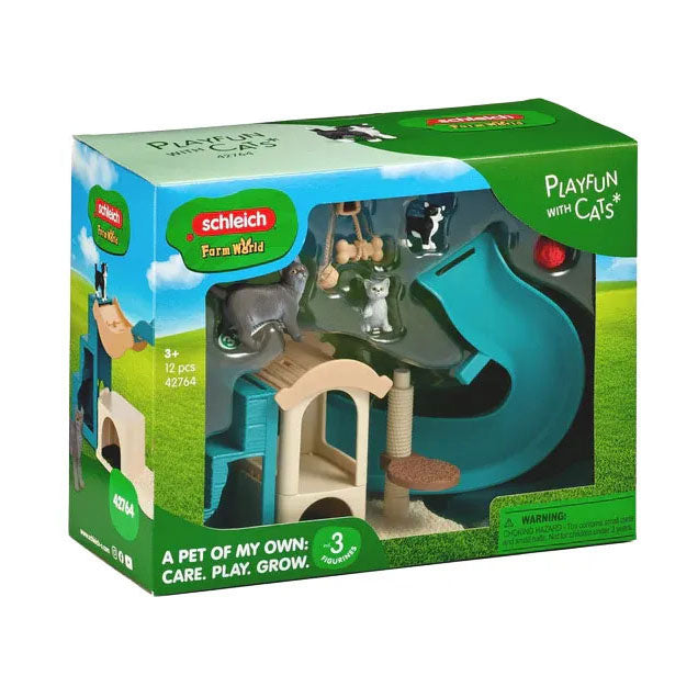 Diversión en el mundo de la granja Schleich para gatos 42764