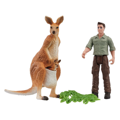 Schleich tour de canguros por la vida salvaje con el guardabosques 81540