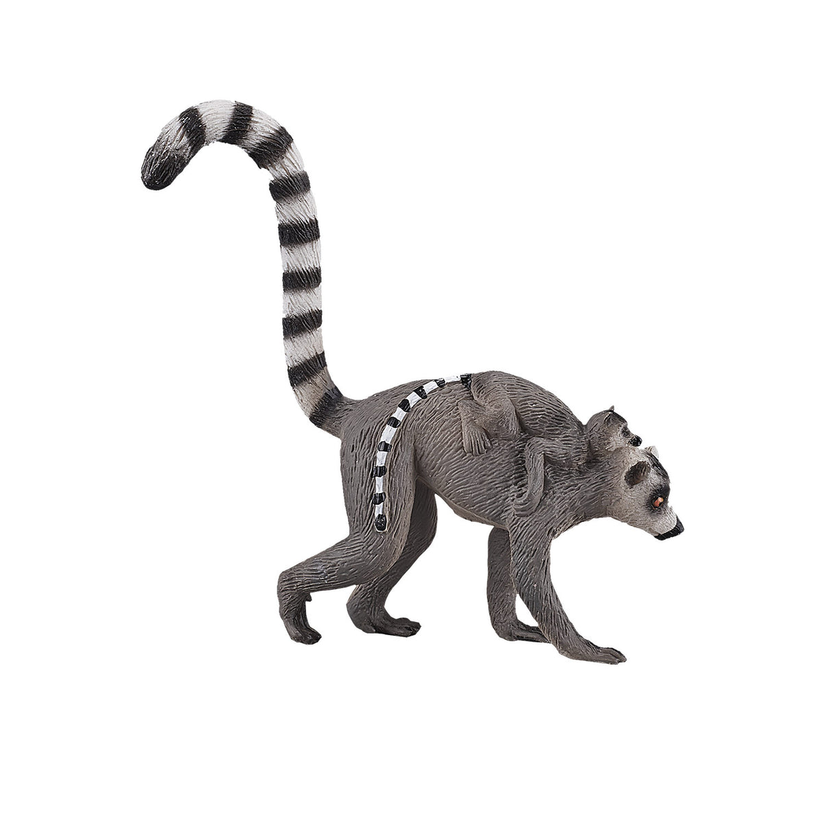 Mojo fauna lémur de cola anillada con bebé - 387237